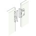 Rebate Set for Standard Mortice Night Latch Steel with Aluminium Guard Size 12.5 mm satin chrome