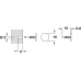 Plate for Magnet or K Push Door Catch Knock In with Ø 3 mm Pin Galvanized steel