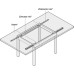 Extending Table Runners for Tables with Frames Load Capacity 60 kg Installed length 650 mm opening for insert 453 mm