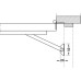 Door Holder Overhead Hold-open Angle 45° to 110° Aluminium and Steel Face fixed Silver coloured