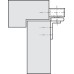 Door Holder Overhead for Inward Opening Doors Aluminium Steel and Plastic Hold-open angle 90° to 130° Silver