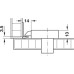 Striking Plate for Screw Fixing Steel Angled nickel plated