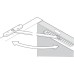 Door Holder Overhead for Outward Opening Doors Steel and Plastic Silver