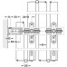 Fitting Set for Folding Interior Doors Slido W-Fold32 100T Top hung system Additional set for systems with bottom track