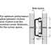 Ball Bearing Drawer Runners Single Extension Accuride 2132 Hold-in feature Installation length 500 mm load capacity 34 kg black