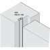 Intumescent Strip with Neoprene Blade Length 1050 mm Aluminium Carrier N60 Fire and smoke seal Anodised
