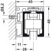 Side Fixing Profiles for Hawa-Junior Top Tracks For wooden door systems For Hawa-Junior 80 length 2500 mm