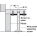 Screw On Plate for M8/M10 Plinth Adjusting Screw Threaded hole: SM10