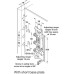 Concealed Cabinet Hanger Press Fitting or Screw Mounting Two Way Adjustment Invisible inside the cabinet Right handed