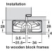 3D Hinge 180° Aluminium Zinc Diecast and Steel Tectus TE 340 3-way continuous adjustment Bronze metallic