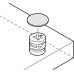 Cover Cap Plastic Self-Adhesive Ø 13 mm for screw heads or Minifix connector housing Pine effect