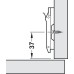 Cruciform Mounting Plate Zinc Plated Häfele With quick fixing system and eccentric adjustment Height 3 mm hole centres: 32 mm