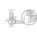 Exposed Axle Hinge Arm 240° Single Pivot Screw Fixing Aximat 300 Order hinge arm and cup separately