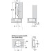Concealed Cup Hinge 100° Refrigerator Door Click On Arm Tiomos With self-closing mechanism (spring) Without soft close screw fixing cup 45/9.5