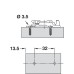 Mounting Plate Straight Cam Adjusting for Grass Click On System Hinges Height 0 mm