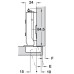 please look With soft close screw fixing cup 45/9.5 nickel plated