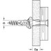 Universal Wall Plug Fischer UX Length 35 mm drill Ø 6 mm drill depth min. 45 mm dim. A(min)  9.5 mm