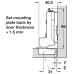 please look With soft close screw fixing cup 45/9.5 Tiomos Night - anthracite
