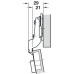 Concealed Cup Hinge 100° Nexis Sprung Half Overlay/Twin Mounting Grass Soft close compatible Screw fixing cup click on arm 48/9