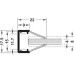 Glass Edge Profile for Loox LED Flexible Strip Lights Loox 5108 For Loox LED 2013/2015/2037 Length 2000 mm with milky cover
