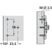 Mounting Plate Face Frame for Grass Click On System Hinges Height 0 mm