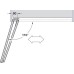 Hinge for Folding Doors 110° Frame to Panel Sprung Slide on Grass For inset or overlay folding doors For overlay doors 0 mm crank
