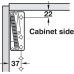 Flap Hinge Swing Up Sprung Right Hand or Both Sides Steel Sprung right hand side only force 180 N