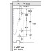 Flap Hinge Swing Up Sprung Right Hand or Both Sides Steel Sprung right hand side only force 180 N