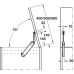 Blanket Box Lid Stay for Wooden Lids Maxi Up 3675 Approx. 75° opening angle Model F blue