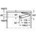 Blanket Box Lid Stay for Wooden Lids Maxi Up 3675 Approx. 75° opening angle Model F blue