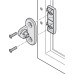 Adapter for Flaps with 20 mm Aluminium Frame Zinc Alloy For Free Fold Nickel plated