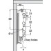 Flap Hinge Swing Up Sprung Right Hand or Both Sides Steel Sprung right hand side only force 180 N