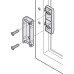 Adapter for Flaps with 20 mm Aluminium Frame Zinc Alloy For Free Fold Nickel plated