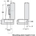 Concealed Cup Hinge 95° Nexis Full Overlay Mounting Grass Soft close compatible Screw fixing cup click on arm 48/9
