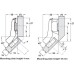 Concealed Cup Hinge 95° Nexis Sprung for 45° Angle Applications Grass Nexis Soft close compatible Screw fixing cup click on arm 48/9