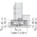 3D Hinge 180° Aluminium Zinc Diecast and Steel Tectus TE 240 3-way continuous adjustment Matt nickel (f2) powder coated