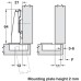 Concealed Cup Hinge 100° Nexis Sprung Full Overlay Mounting Grass Soft close compatible Screw fixing cup click on arm 48/9