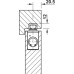 Soft and Self Closing Mechanism for Doors Geze ActiveStop Concealed Silver coloured