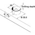 Eccentric Housing Zinc Alloy Rondorfix Bright