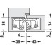 3D Hinge 180° Aluminium Zinc Diecast and Steel Tectus TE 645 3D 3-way continuous adjustment Matt chrome