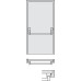 Panic Latch Single Exit Only for Doors Max. 1220 mm Wide Startec Suits either hand Satin stainless steel