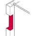 Wall Rail Length 1250 mm Steel Screw Fixing For cabinet hangers Galvanized