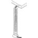 Vertical Cable Management Spiral Design Idea Link design Black finish