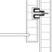 Guide Rail for 17 mm Grooved Drawers Plastic Press fit and screw fixing Length 350 mm