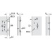 Specialist Hinge 240° Grade 304 Stainless Steel for Thin Doors With automatic closing spring Half overlay mounting screw fixing