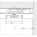 Fitting Set for Sliding Glass Interior Doors Hawa-Junior 80/GS Top hung system For 1 door