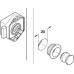 Rim Lock Mini Push-Lock Case Backset 15 mm Matt nickel