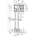Fitting Set for Sliding Glass Interior Doors Hawa-Porta 100 GW Top hung system For 1 door