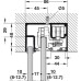 Fitting Set for Sliding Glass Interior Doors Hawa-Porta 100 GW Top hung system For 1 door