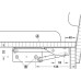 Bench Seat Hinge Without Spring Steel For lightweight seat panels Blue galvanized steel